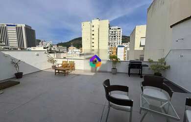 Imagem: O apartamento na cobertura possui 3 Dormitórios, 4 Banheiros