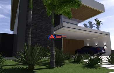 Imagem: A casa em condomínio possui 4 Dormitórios, 5 Banheiros, 4