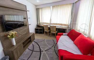 Imagem: O studio possui 1 Dormitório, 1 Banheiro, 1 Vaga na garagem