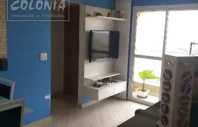 Imagem: O apartamento possui 2 Dormitórios, 1 Banheiro, 1 Vaga na garagem