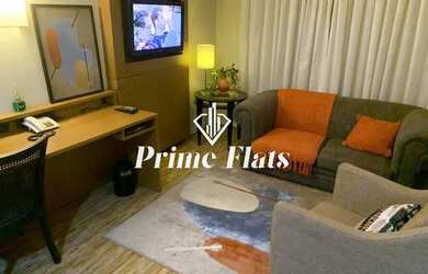 Imagem: O studio possui 1 Dormitório, 1 Banheiro, 1 Vaga na garagem