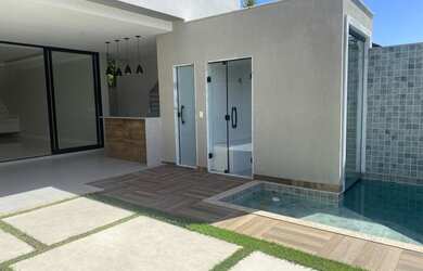 Imagem: A casa em condomínio possui 4 Dormitórios, 5 Banheiros, 2