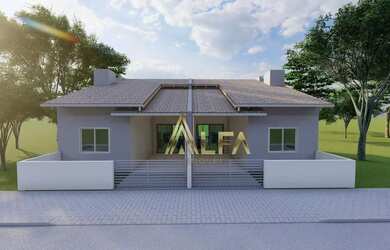 Imagem: A casa possui 2 Dormitórios, 2 Banheiros, 1 Vaga na garagem