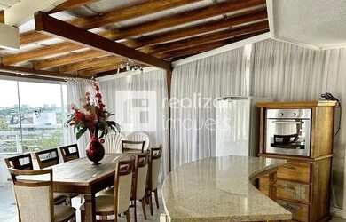 Imagem: O apartamento na cobertura possui 3 Dormitórios, 3 Banheiros