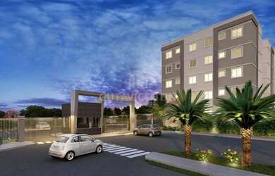 Imagem: O apartamento possui 2 Dormitórios, 1 Banheiro, 1 Vaga na garagem