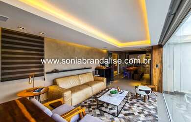 Imagem: O apartamento na cobertura possui 4 Dormitórios, 4 Banheiros