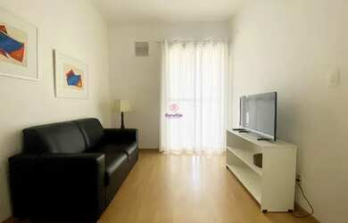 Imagem: O apartamento possui 1 Dormitório, 1 Banheiro, 1 Vaga na garagem