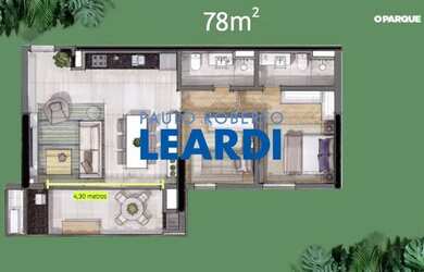 Imagem: O apartamento possui 2 Dormitórios, 1 Banheiro, 2 Vagas na