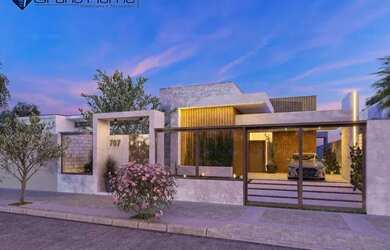 Imagem: A casa possui 3 Dormitórios, 1 Banheiro, 4 Vagas na garagem