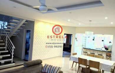 Imagem: A casa possui 4 Dormitórios, 4 Banheiros, 4 Vagas na garagem