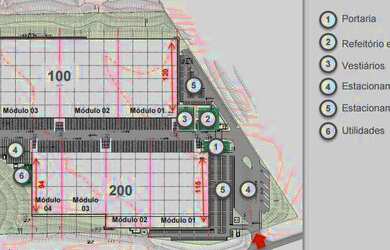 Imagem: O depósito possui 6.261m² de Área e está localizado em