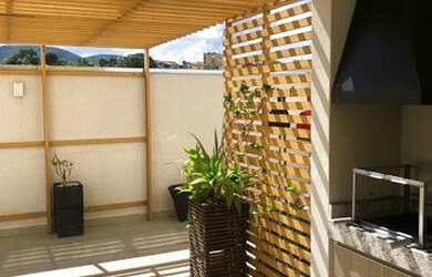 Imagem: O apartamento possui 2 Dormitórios, 1 Banheiro, 1 Vaga na garagem