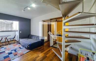 Imagem: O apartamento na cobertura possui 2 Dormitórios, 2 Banheiros