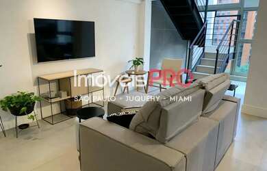 Imagem: O apartamento na cobertura possui 1 Dormitório, 2 Banheiros