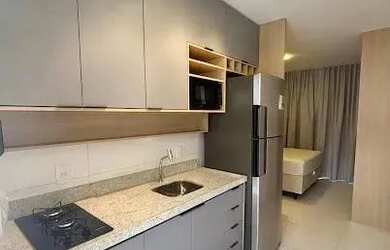 Imagem: O studio possui 1 Dormitório, 1 Banheiro, 1 Vaga na garagem