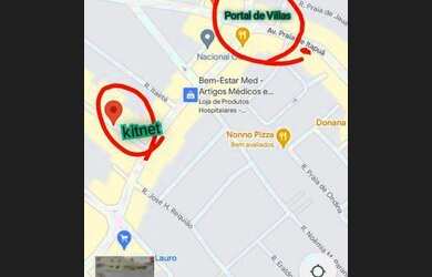 Imagem: A kitnet possui 1 Dormitório, 1 Banheiro, 1 Vaga na garagem