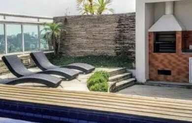 Imagem: O apartamento na cobertura possui 3 Dormitórios, 5 Banheiros