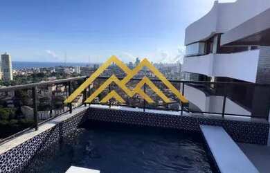 Imagem: O apartamento na cobertura possui 4 Dormitórios, 5 Banheiros