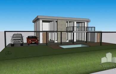 Imagem: A casa em condomínio possui 5 Dormitórios, 5 Banheiros, 2