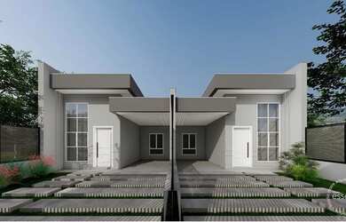 Imagem: A casa possui 3 Dormitórios, 2 Banheiros, 1 Vaga na garagem