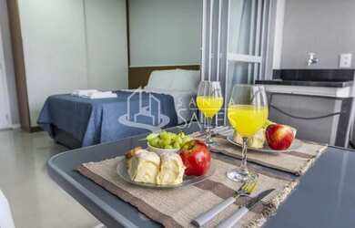 Imagem: O apartamento possui 1 Dormitório, 1 Banheiro, 28m² de Área