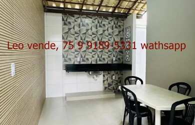 Imagem: A casa em condomínio possui 3 Dormitórios, 2 Banheiros e 2