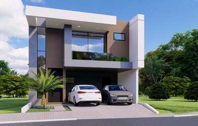 Imagem: A casa em condomínio possui 3 Dormitórios, 4 Banheiros, 2