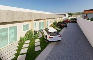 Imagem: A casa em condomínio possui 2 Dormitórios, 3 Banheiros, 1