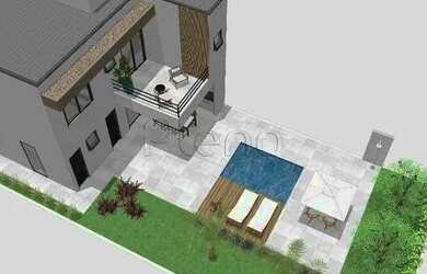 Imagem 6: Venda Casa com 215,00 m², 3 dormitório s , 4 vaga s . Residencial Santa...