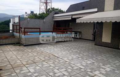 Imagem: O apartamento na cobertura possui 3 Dormitórios, 5 Banheiros