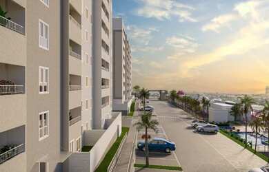 Imagem: O apartamento possui 2 Dormitórios, 2 Banheiros, 1 Vaga na