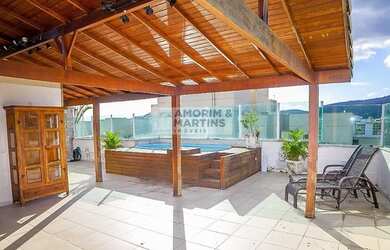 Imagem: O apartamento na cobertura possui 3 Dormitórios, 3 Banheiros