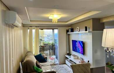 Imagem: O apartamento na cobertura possui 2 Dormitórios, 2 Banheiros