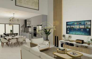 Imagem: A casa em condomínio possui 4 Dormitórios, 5 Banheiros, 4