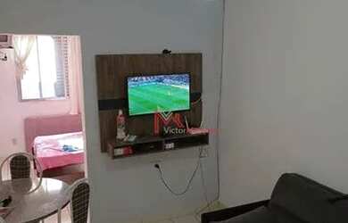 Imagem: O apartamento possui 1 Dormitório, 1 Banheiro, 1 Vaga na garagem