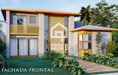 Imagem: A casa em condomínio possui 5 Dormitórios, 5 Banheiros, 2