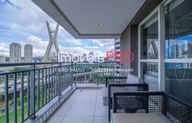 Imagem: O apartamento possui 1 Dormitório, 2 Banheiros, 1 Vaga na garagem