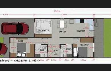 Imagem 2: Casa para Venda em Campo Mourão, Jardim Imperial I, 2 dormitórios, 1...