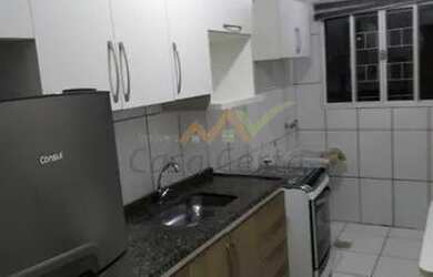 Imagem: O apartamento possui 2 Dormitórios, 1 Banheiro, 1 Vaga na garagem