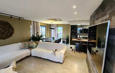 Imagem: O apartamento na cobertura possui 4 Dormitórios, 4 Banheiros