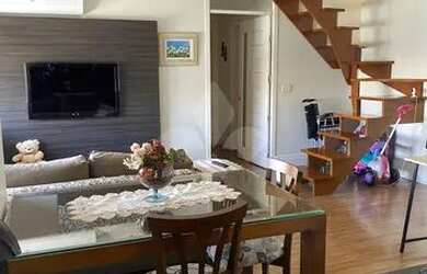 Imagem: O apartamento na cobertura possui 3 Dormitórios, 2 Banheiros