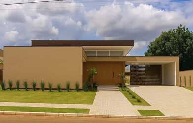 Imagem: A casa em condomínio possui 4 Dormitórios, 5 Banheiros, 2