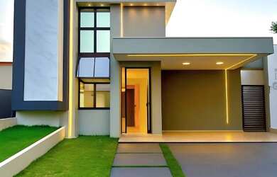 Imagem: A casa em condomínio possui 3 Dormitórios, 4 Banheiros, 3