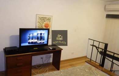 Imagem: O studio possui 1 Dormitório, 1 Banheiro, 1 Vaga na garagem