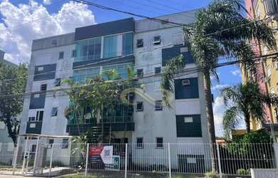 Imagem: O apartamento possui 1 Dormitório, 1 Banheiro, 1 Vaga na garagem