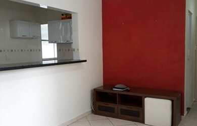 Imagem: O apartamento possui 1 Dormitório, 2 Banheiros, 1 Vaga na garagem