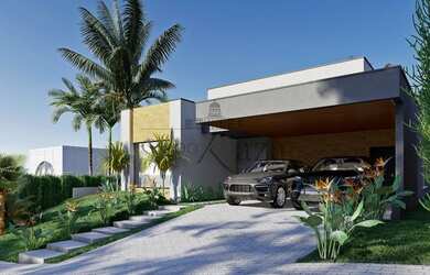 Imagem: A casa em condomínio possui 4 Dormitórios, 5 Banheiros, 2