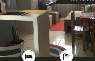 Imagem: O apartamento possui 2 Dormitórios, 1 Banheiro, 1 Vaga na garagem