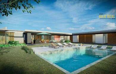 Imagem: A casa em condomínio possui 5 Dormitórios, 5 Banheiros, 5