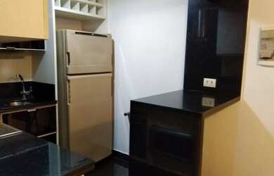 Imagem: O studio possui 1 Dormitório, 1 Banheiro, 1 Vaga na garagem